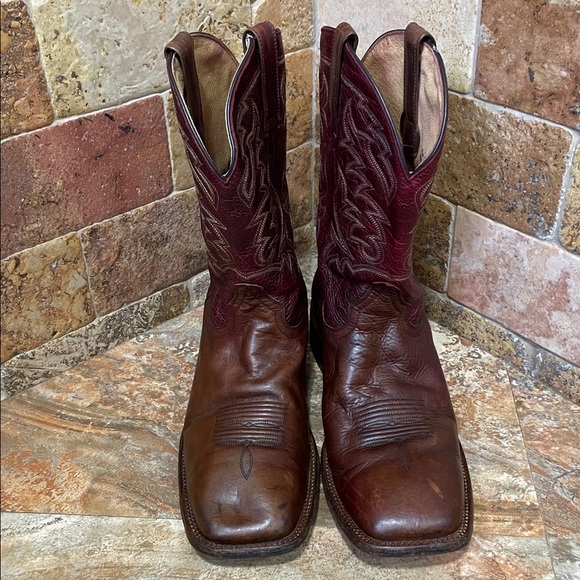 Moonshine Spirit Men Cowboy Boots Brown Red Leather Square Toe Size 11D
Western - Picture 10 of 14